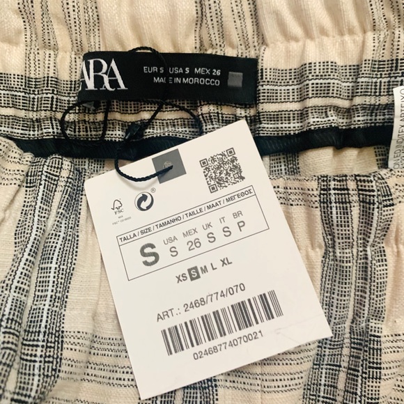 🚫SOLD🚫ZARA RUSTIC CHECK SUIT-BLAZER CROPPED PANT - Picture 12 of 14